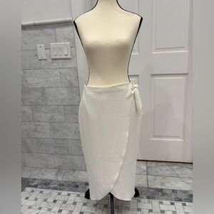 NWT Express Cream Wrap Skirt